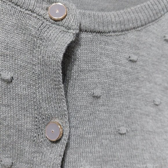 Blair London Buttoned Up Cardigan Sweater Gray MEDIUM - Picture 3 of 9